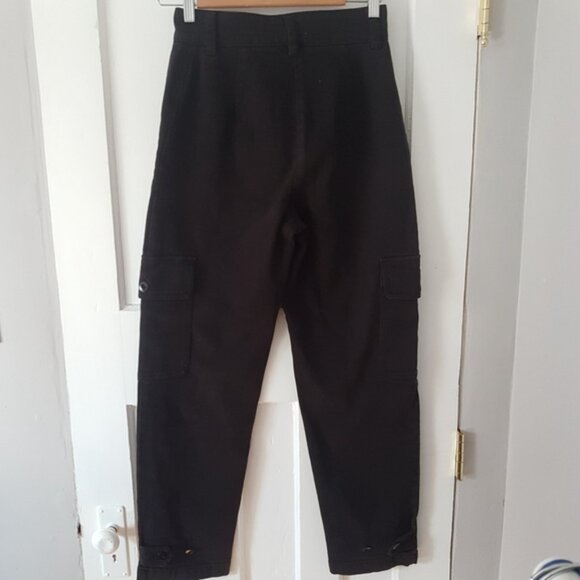Aritzia Wilfred High Rise Free Modern Cargo Pant  Black Sz 0 - Picture 7 of 16